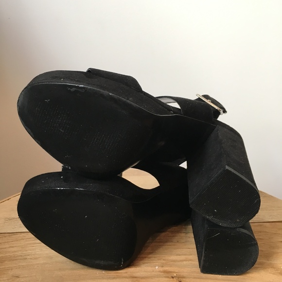 Black Suede Heels - Picture 5 of 5